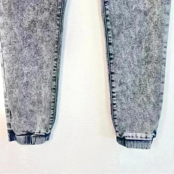 Vervet Women’s Denim Grey Acid Washed Stretchy Jogger Size 24 - Picture 5 of 11